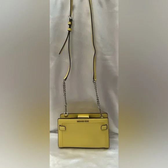 Michael Kors Yellow Crossbody with silver hardware - Picture 2 of 14